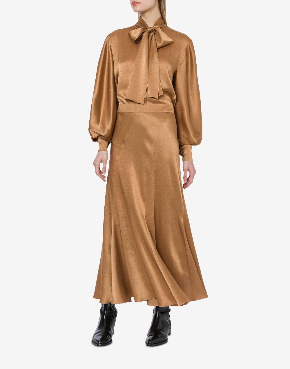 Alberta Ferretti Gonna longuette in raso Offerte