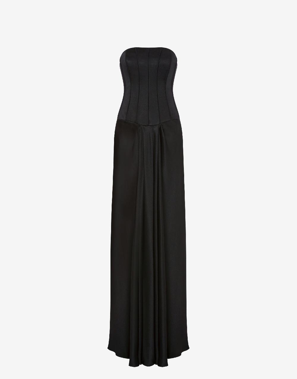 Alberta Ferretti Abito lungo bustier in raso