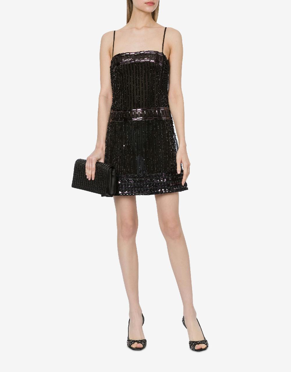 Alberta Ferretti Minidress in tulle con paillettes Vendite Flash