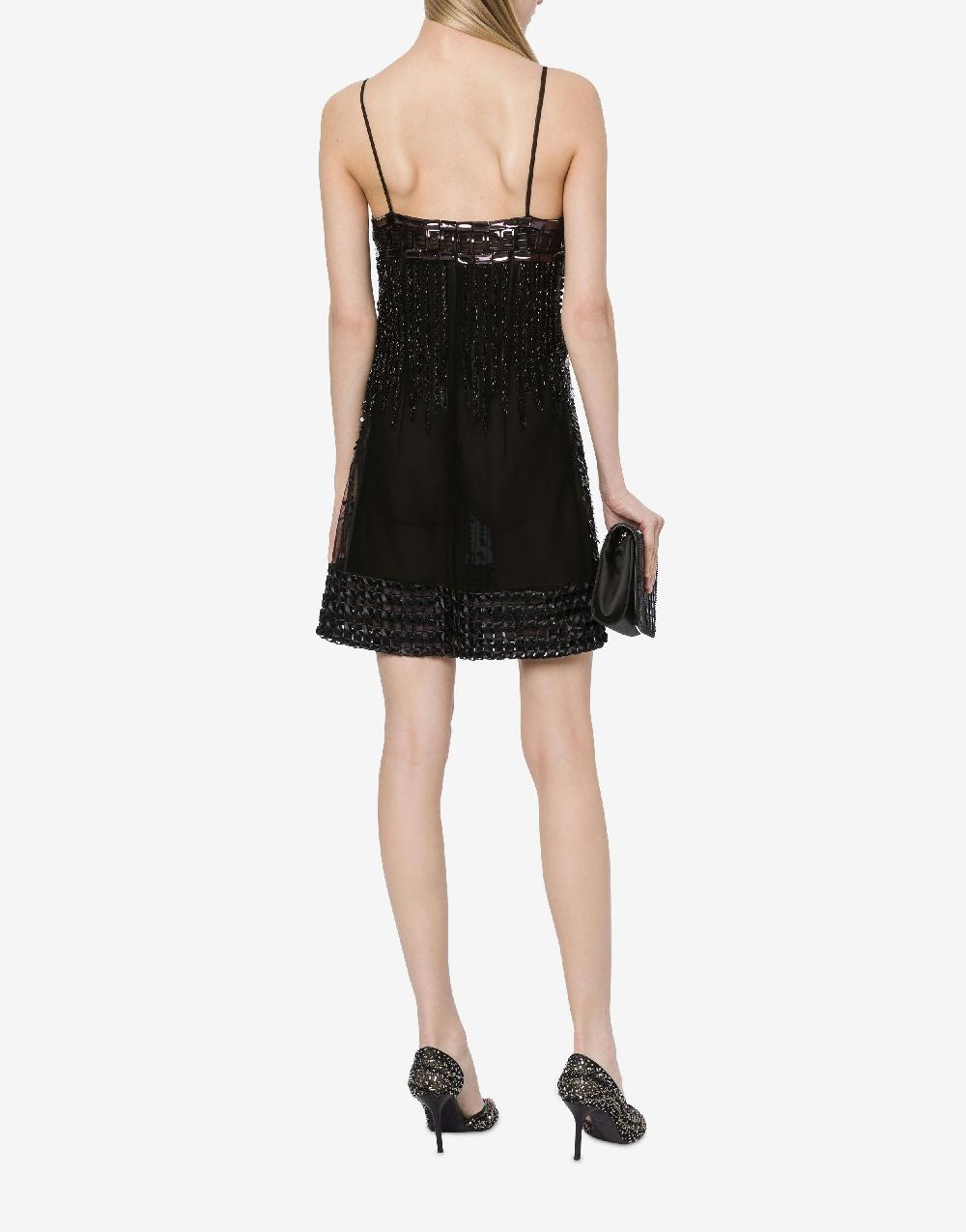 Alberta Ferretti Minidress in tulle con paillettes Vendite Flash