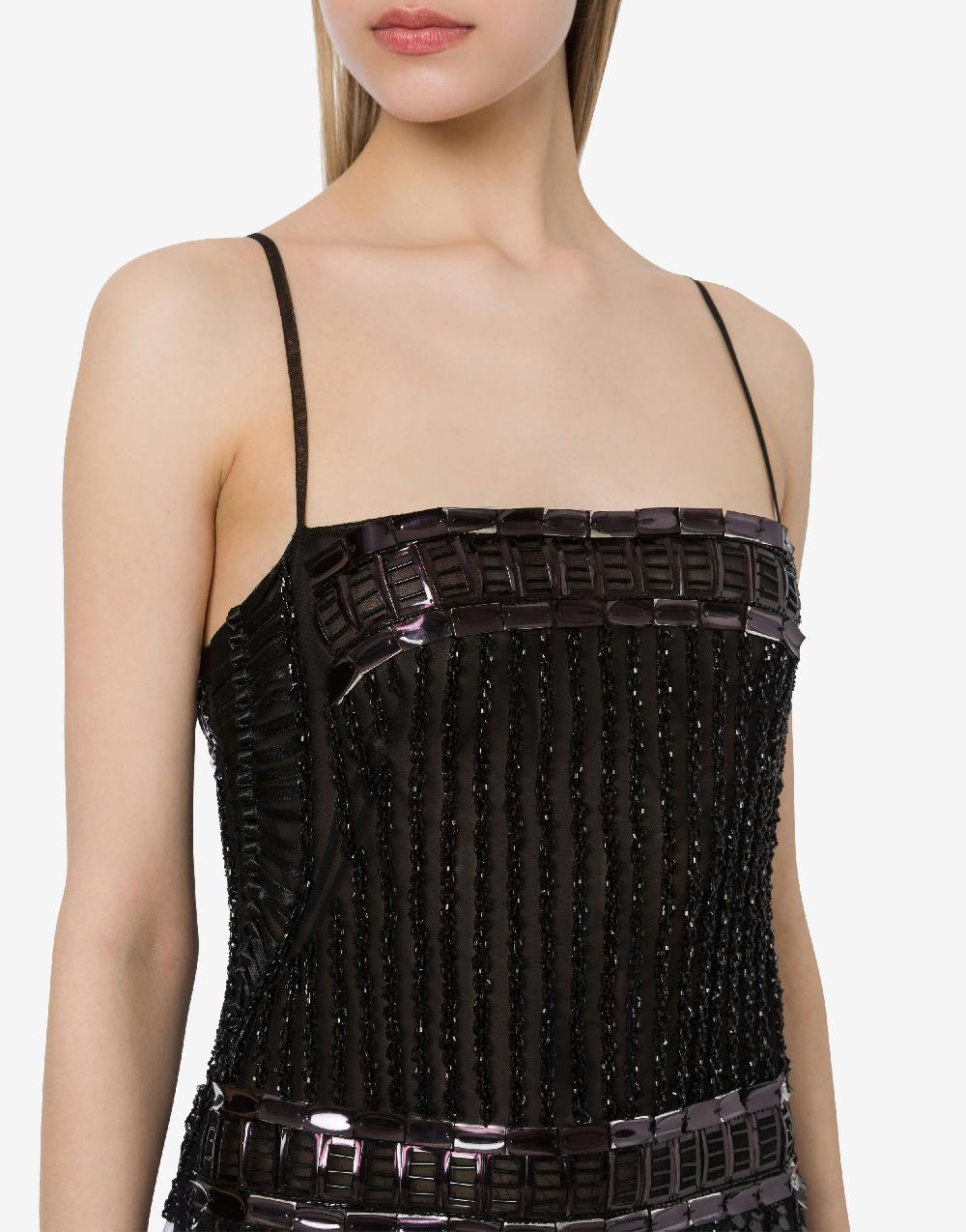 Alberta Ferretti Minidress in tulle con paillettes Vendite Flash