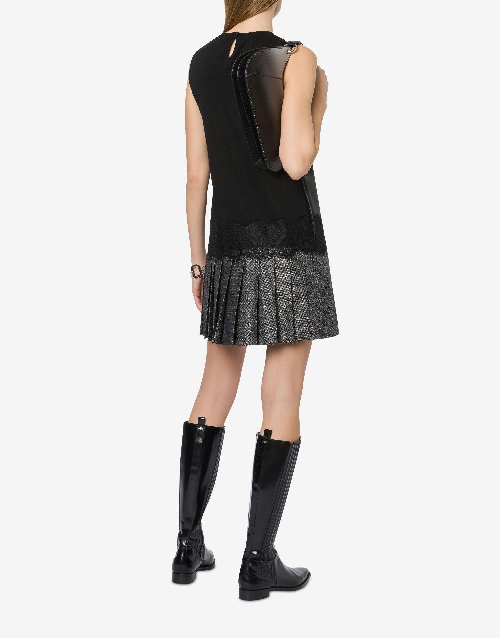Alberta Ferretti Abito con pizzo e gonna a pieghe Italia