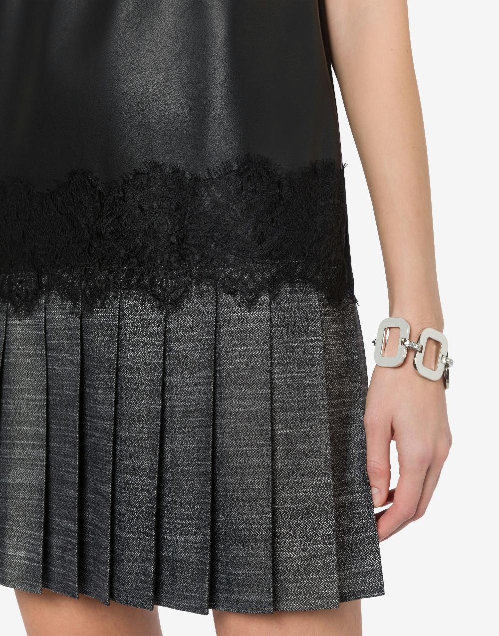 Alberta Ferretti Abito con pizzo e gonna a pieghe Italia
