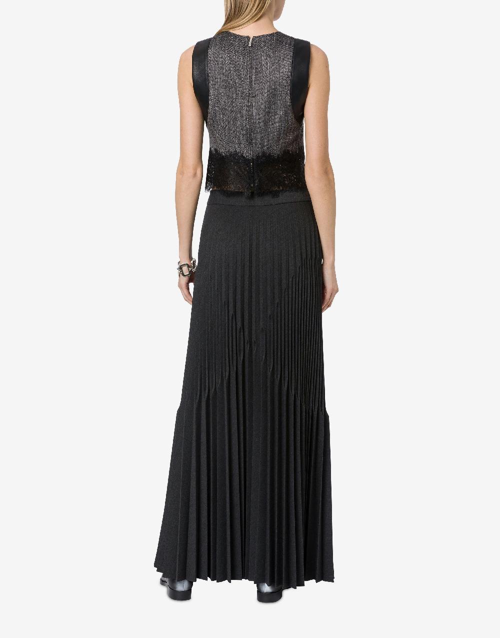 Alberta Ferretti Gonna in twill di lana stretch In Linea