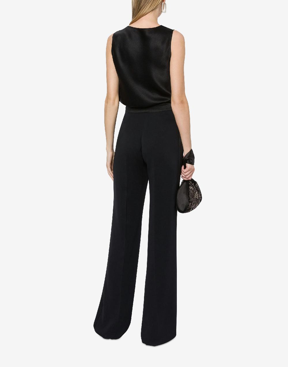 Alberta Ferretti Top in raso con drappeggi Fino Al -60%