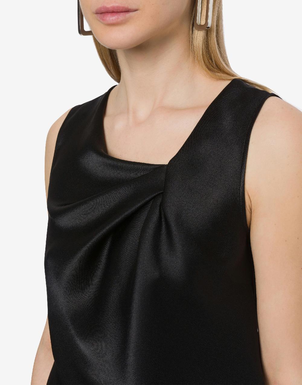 Alberta Ferretti Top in raso con drappeggi Fino Al -60%