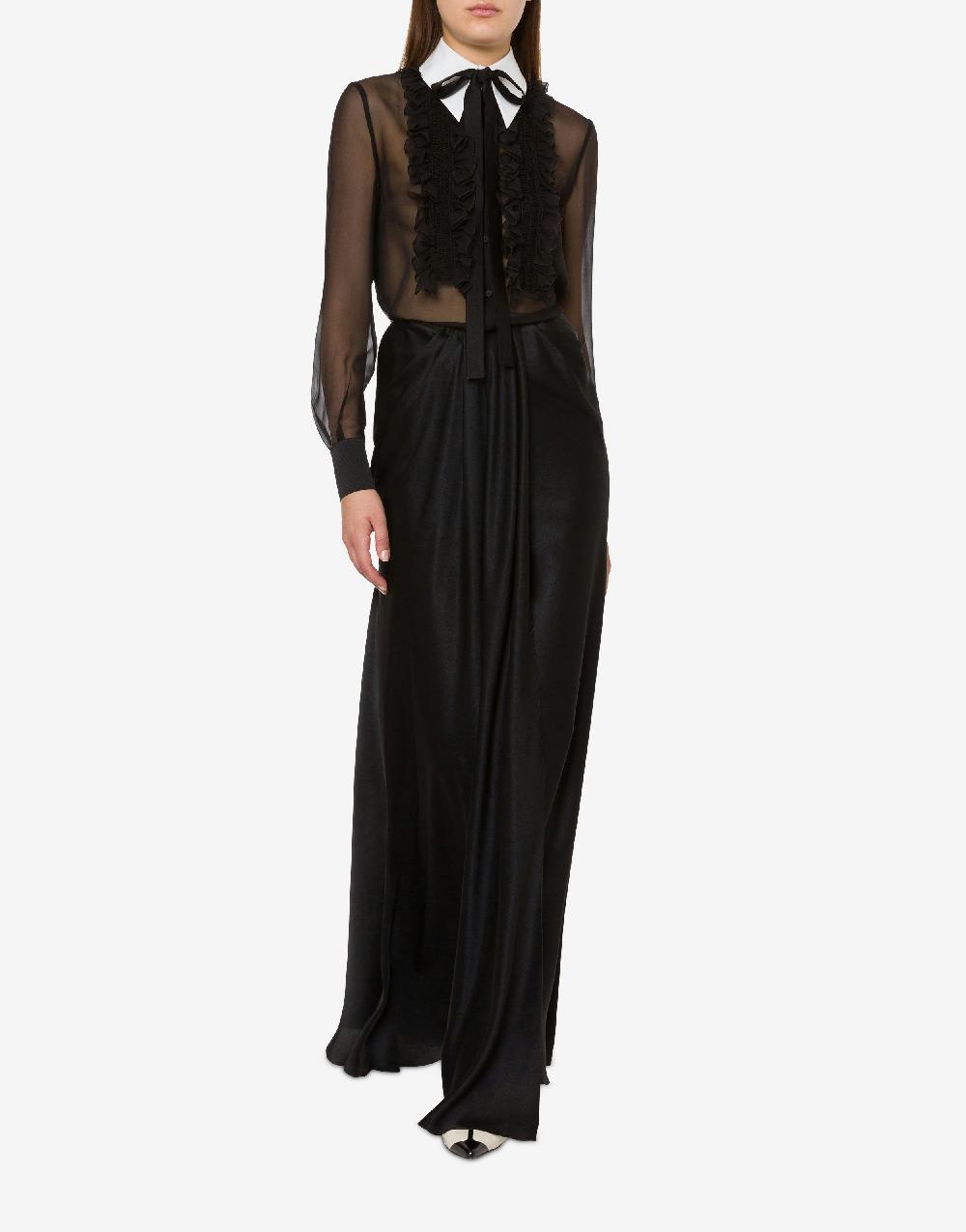 Alberta Ferretti Gonna lunga in raso Shopping Online