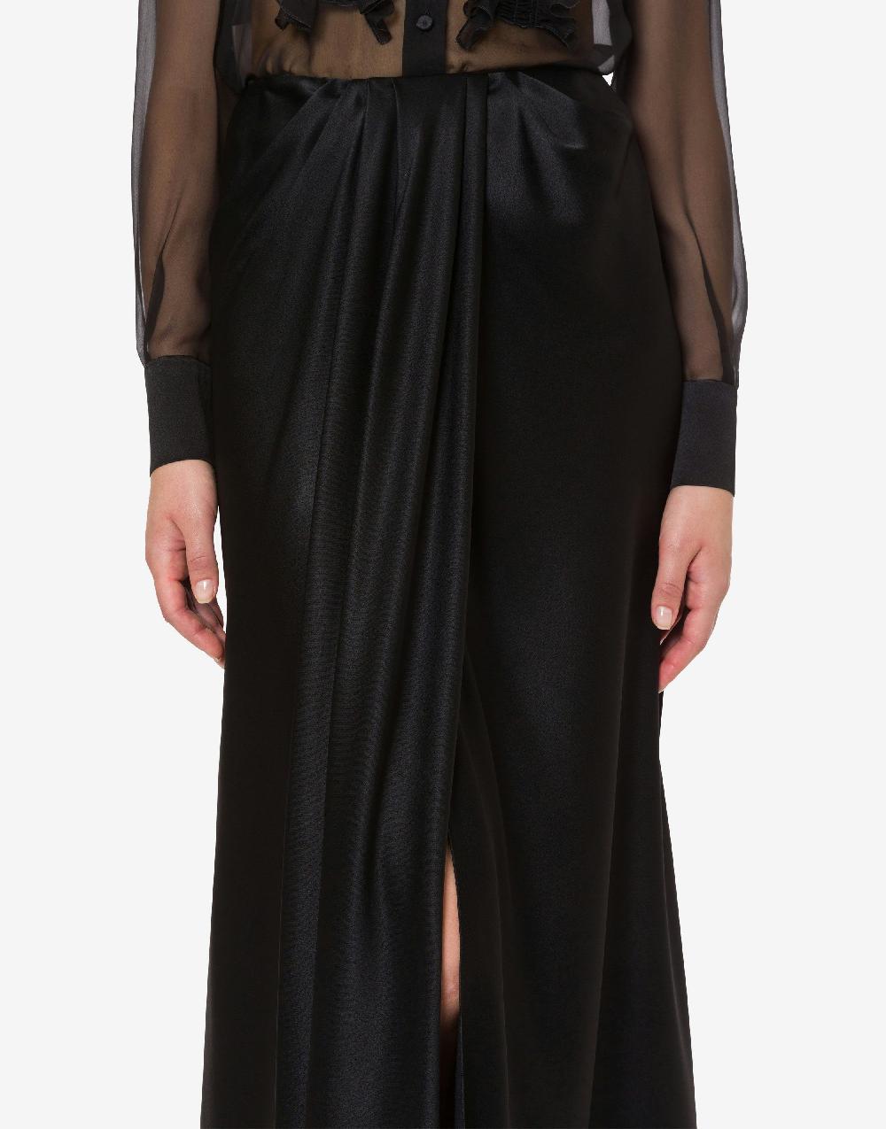 Alberta Ferretti Gonna lunga in raso Shopping Online