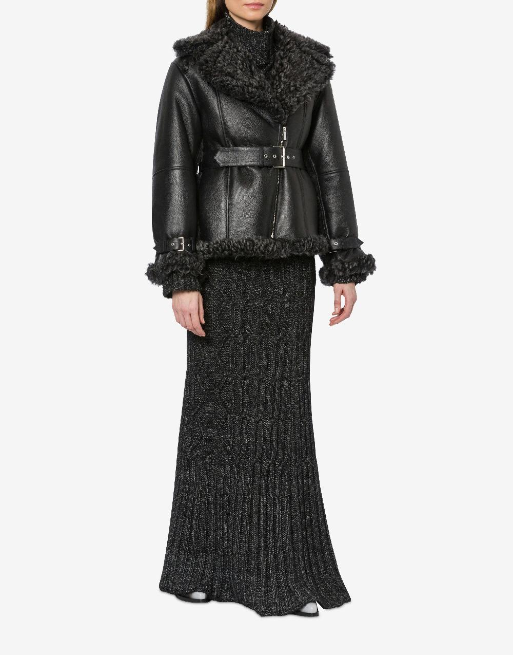 Alberta Ferretti Montone in shearling nappato reversibile Offerta