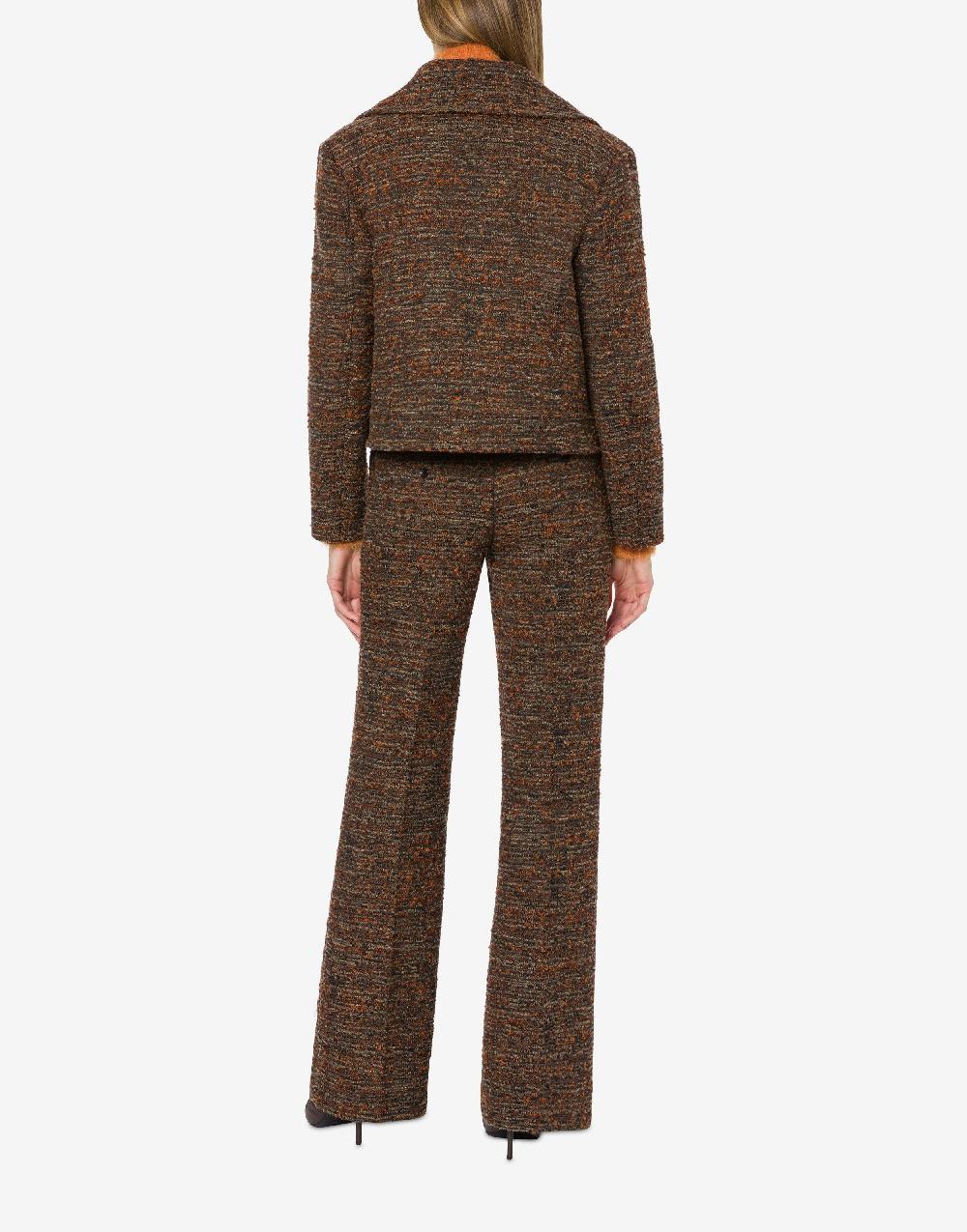 Alberta Ferretti Cappotto corto in tweed bottonato Online