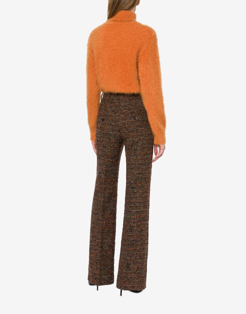 Alberta Ferretti Pantalone in tweed bottonato In Vendita
