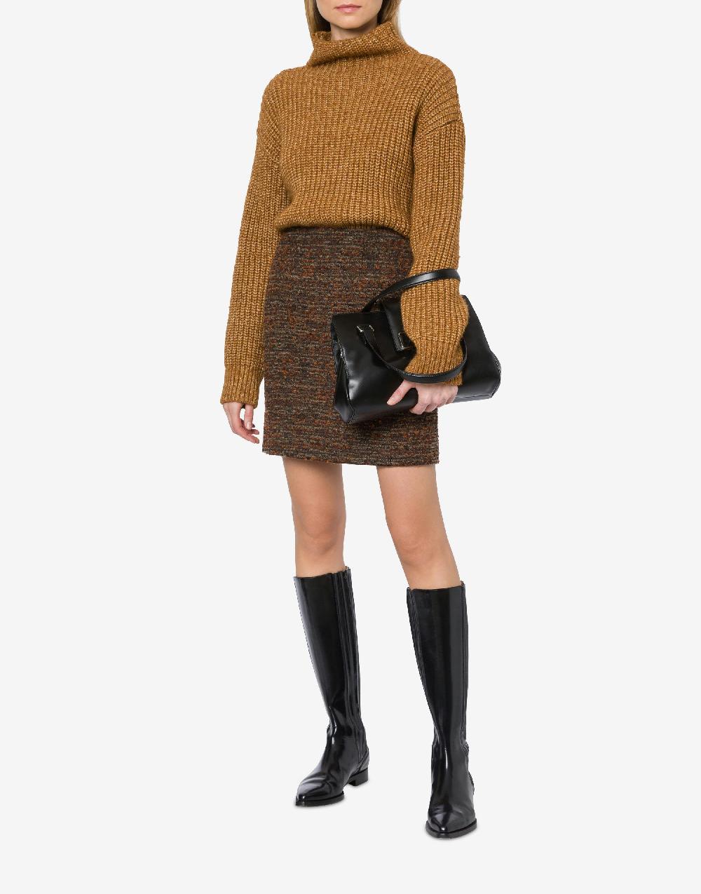 Alberta Ferretti Maglione in fettuccia di lana cotone Vendita Calda