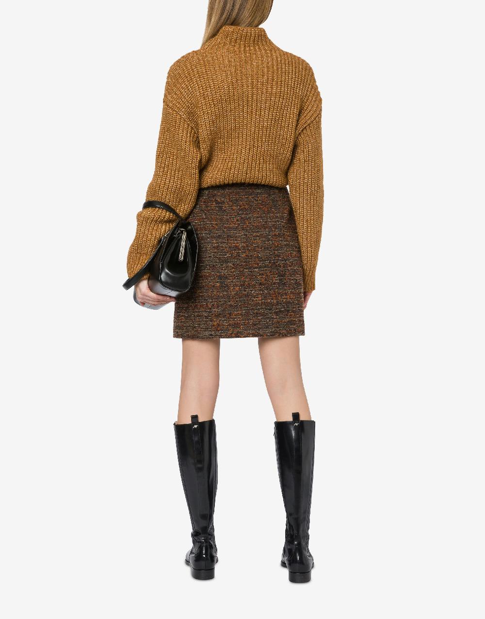 Alberta Ferretti Maglione in fettuccia di lana cotone Vendita Calda