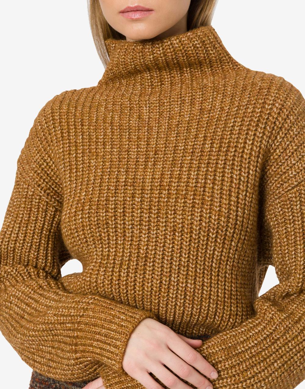 Alberta Ferretti Maglione in fettuccia di lana cotone Vendita Calda
