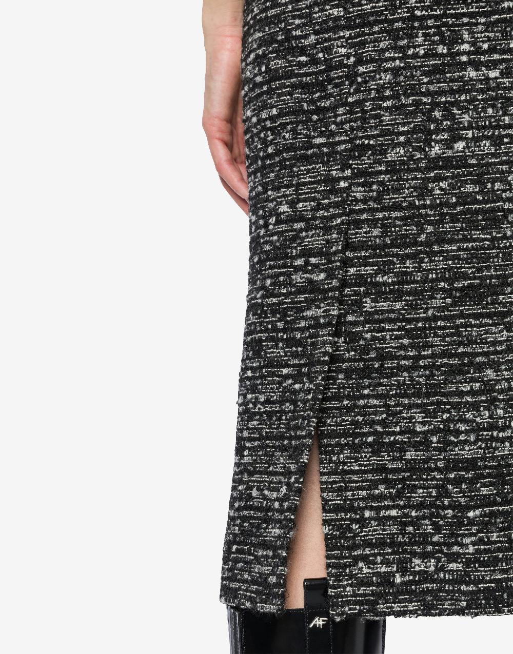 Alberta Ferretti Gonna midi in tweed bottonato In Saldo