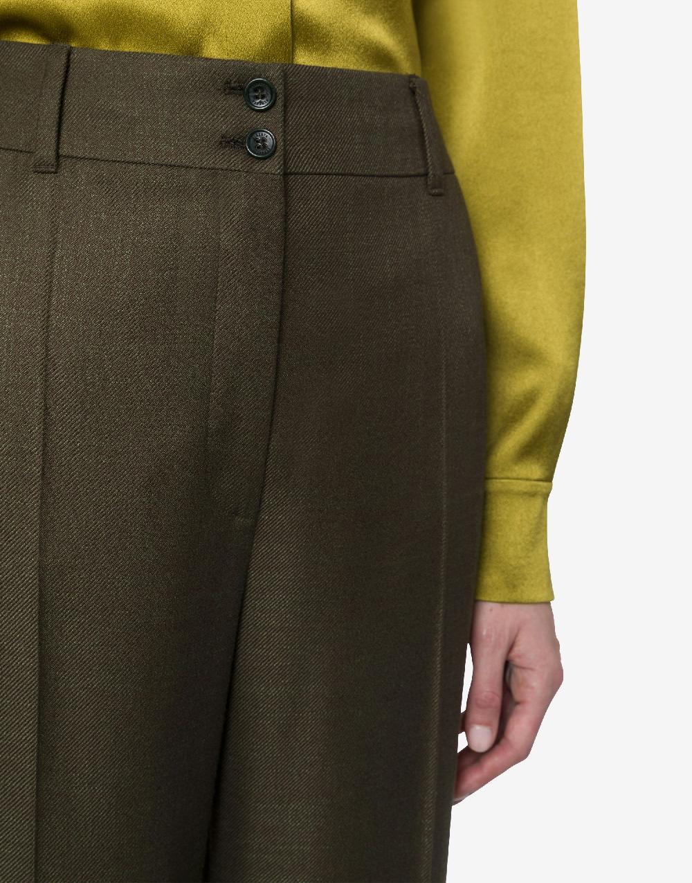 Alberta Ferretti Pantalone in twill fiammato Soddisfazione Garantita