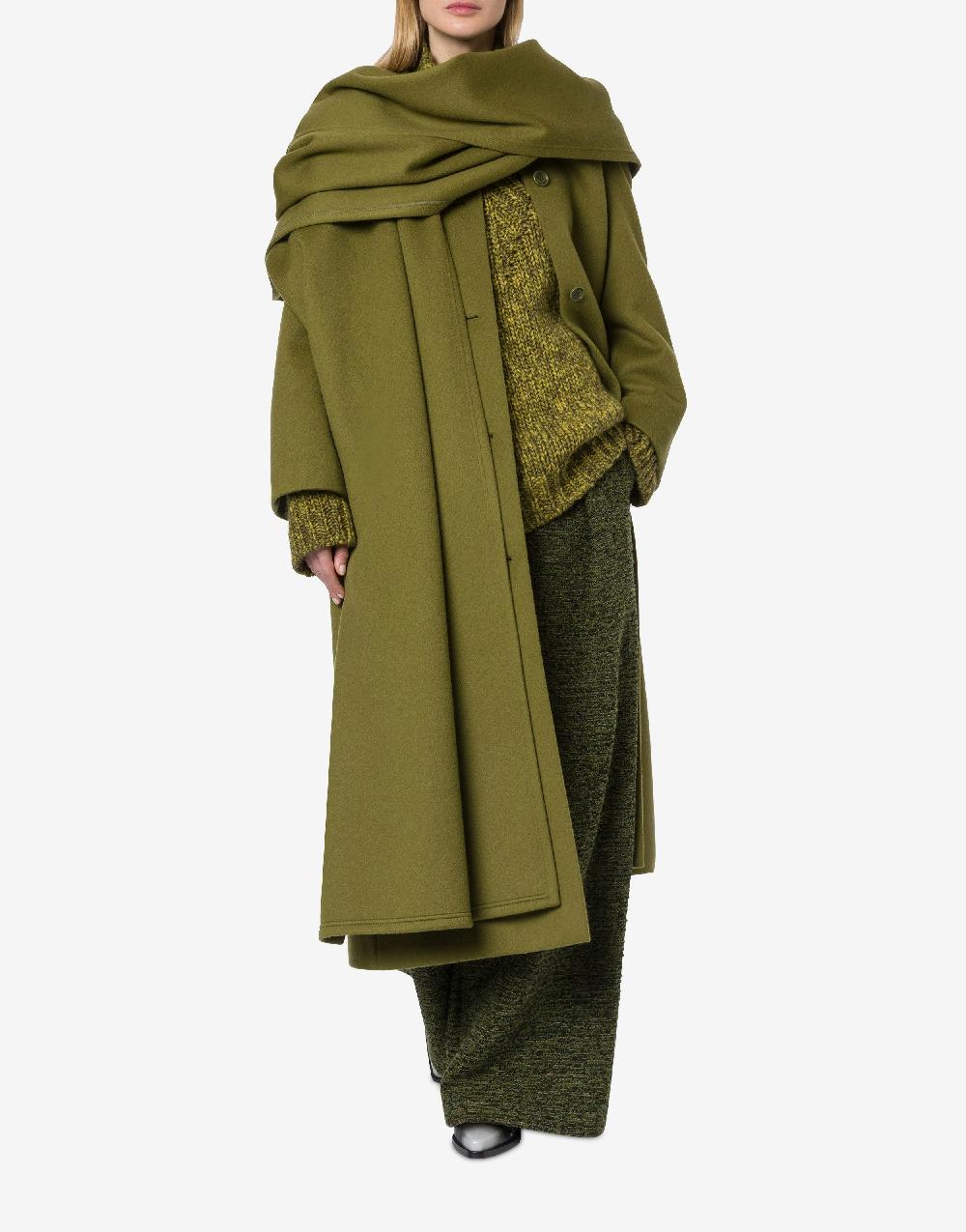 Alberta Ferretti Cappotto in panno di lana e cashmere Consegna Veloce