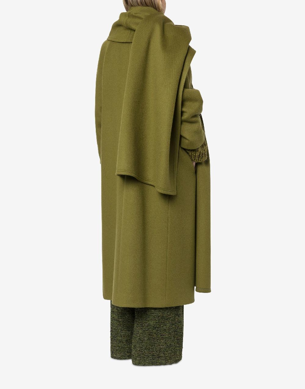 Alberta Ferretti Cappotto in panno di lana e cashmere Consegna Veloce