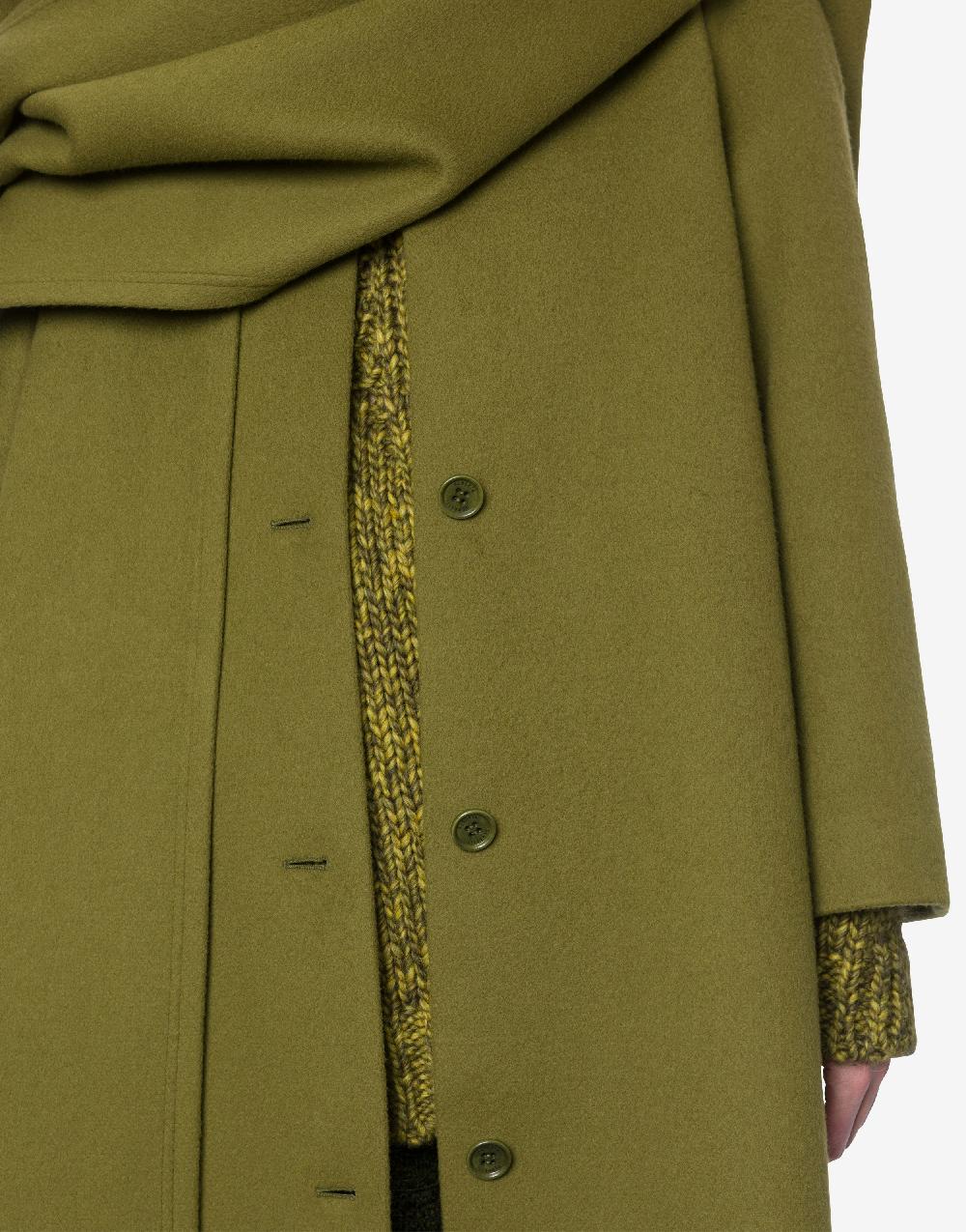 Alberta Ferretti Cappotto in panno di lana e cashmere Consegna Veloce