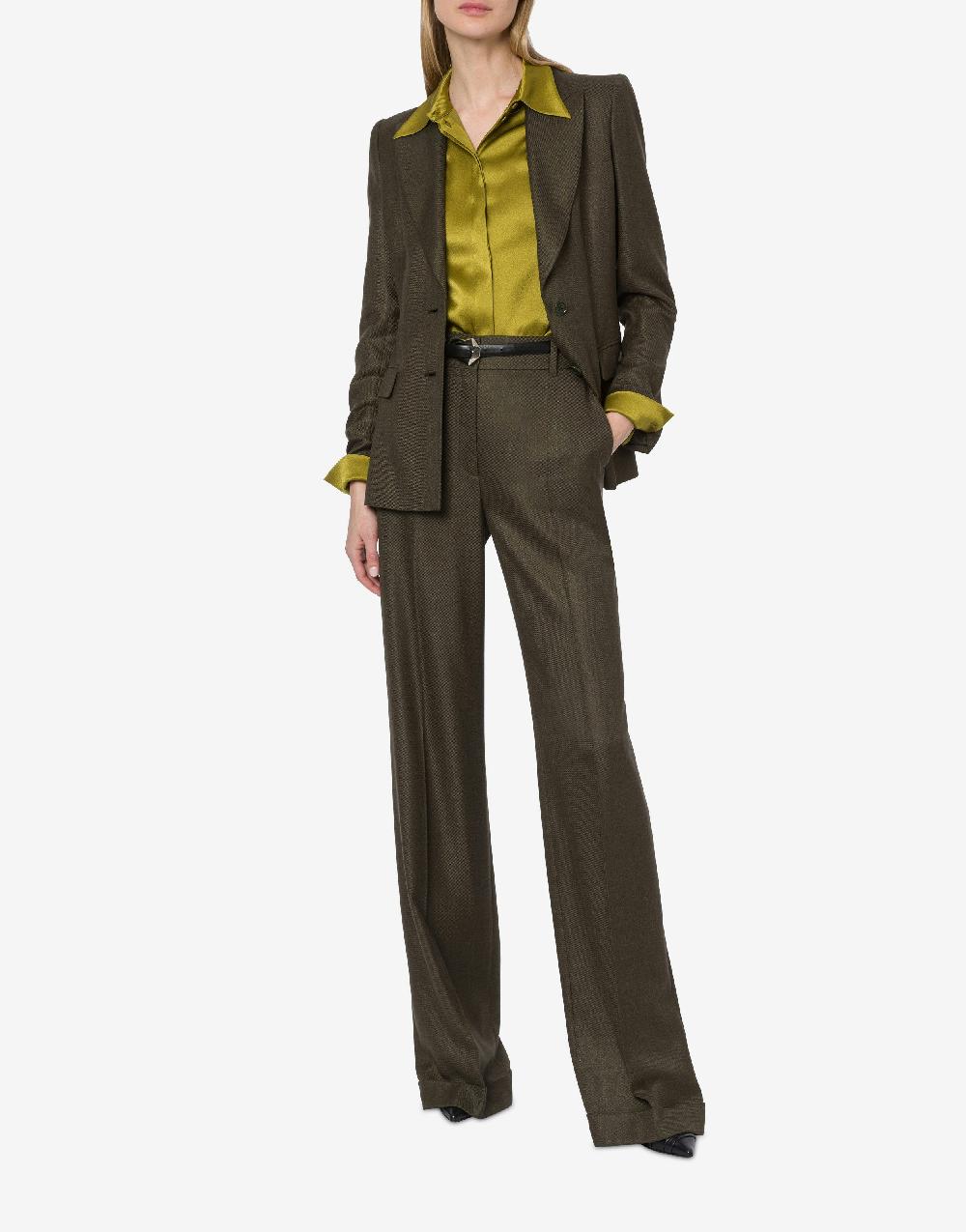 Alberta Ferretti Giacca in twill fiammato Fino Al -60%