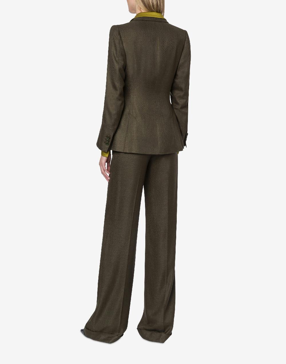Alberta Ferretti Giacca in twill fiammato Fino Al -60%