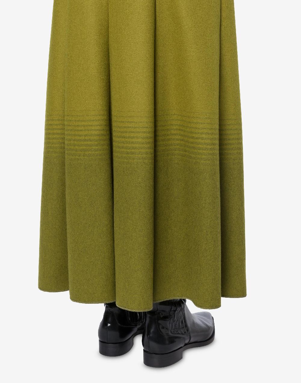 Alberta Ferretti Gonna lunga in flanella sfumata Fornitura limitata