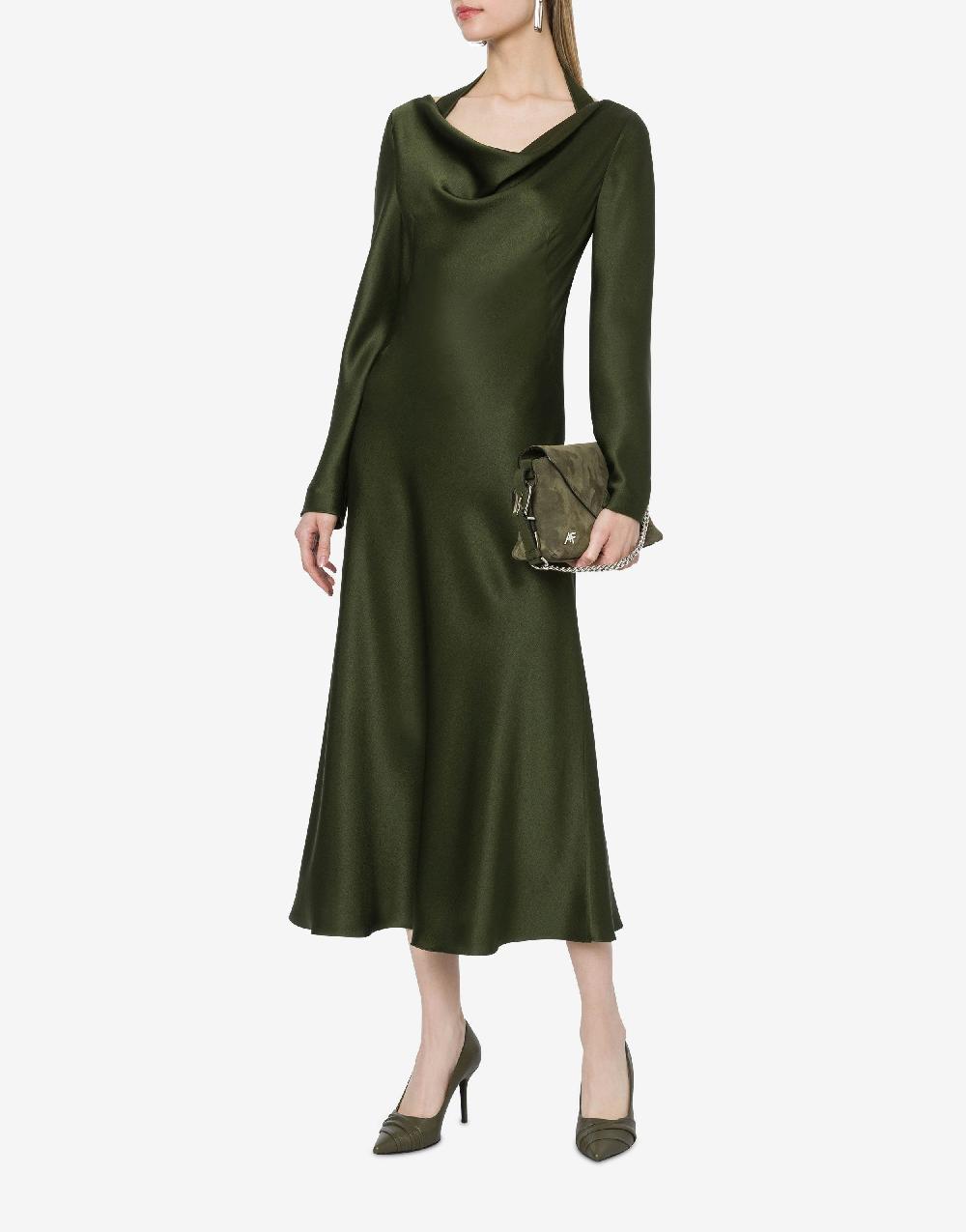Alberta Ferretti Abito longuette in raso Presa