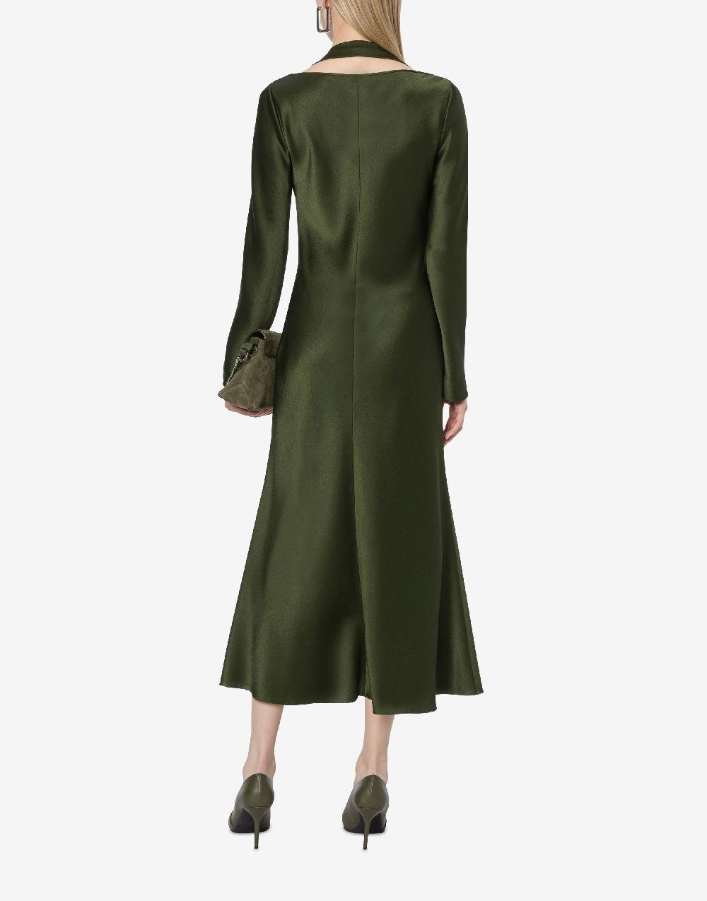 Alberta Ferretti Abito longuette in raso Presa