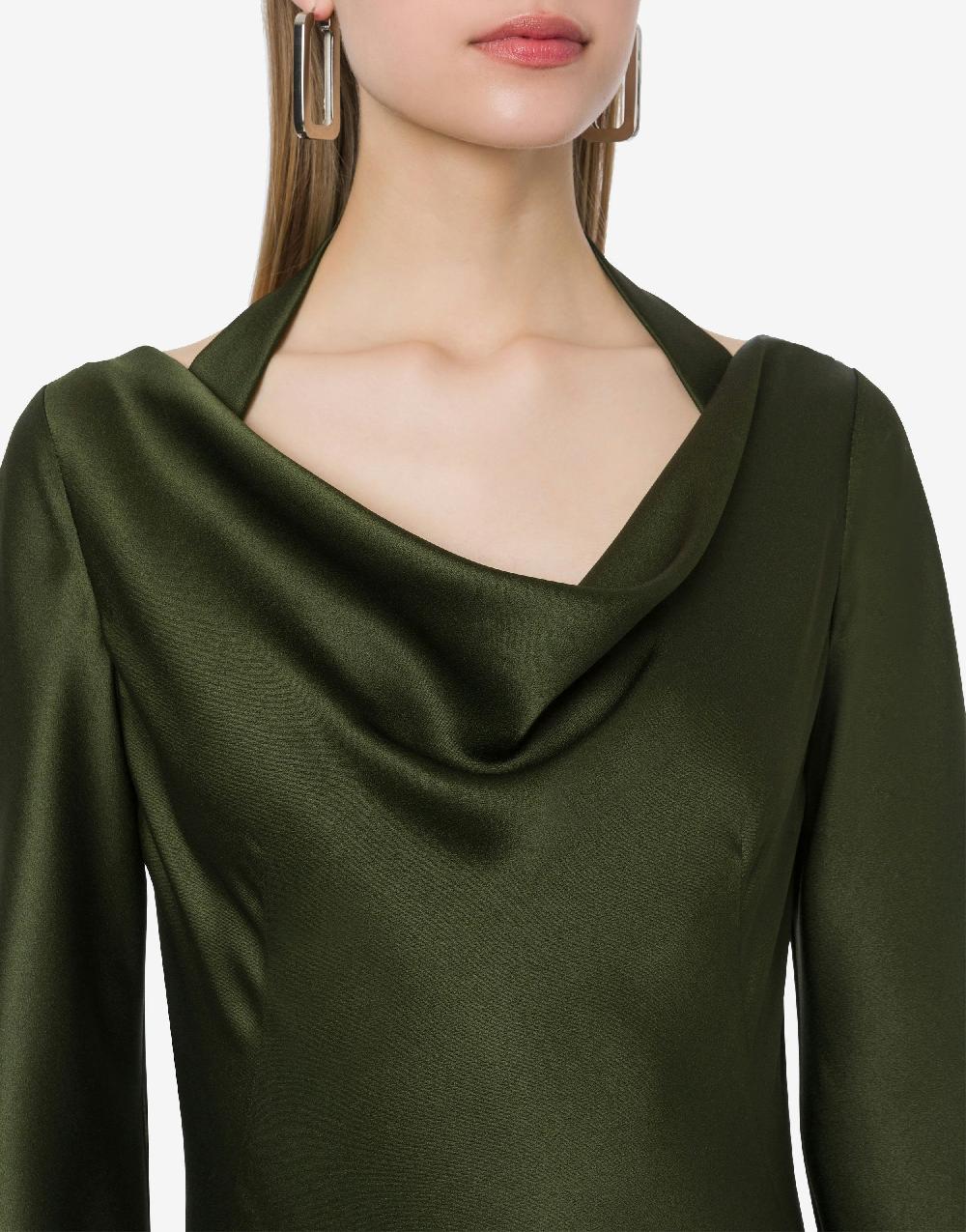 Alberta Ferretti Abito longuette in raso Presa
