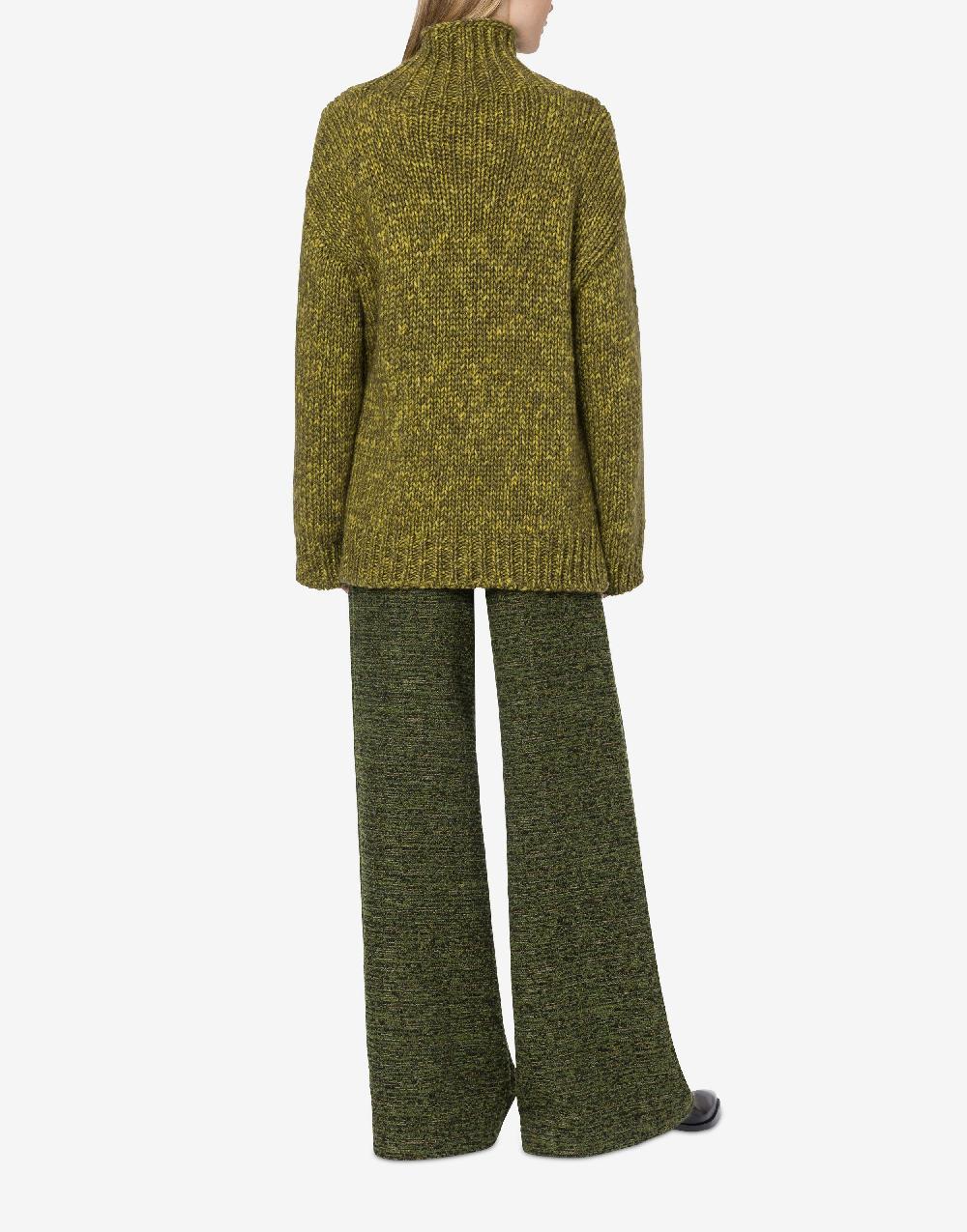 Alberta Ferretti Maglione in cordonetto misto lana stampato Sconto