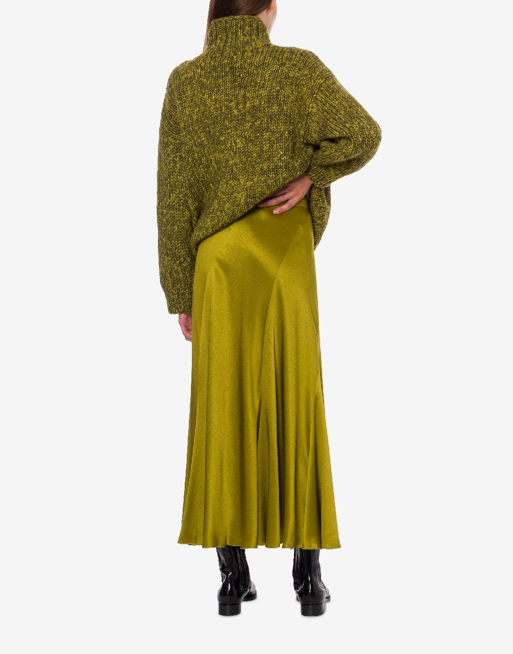 Alberta Ferretti Gonna longuette in raso Online