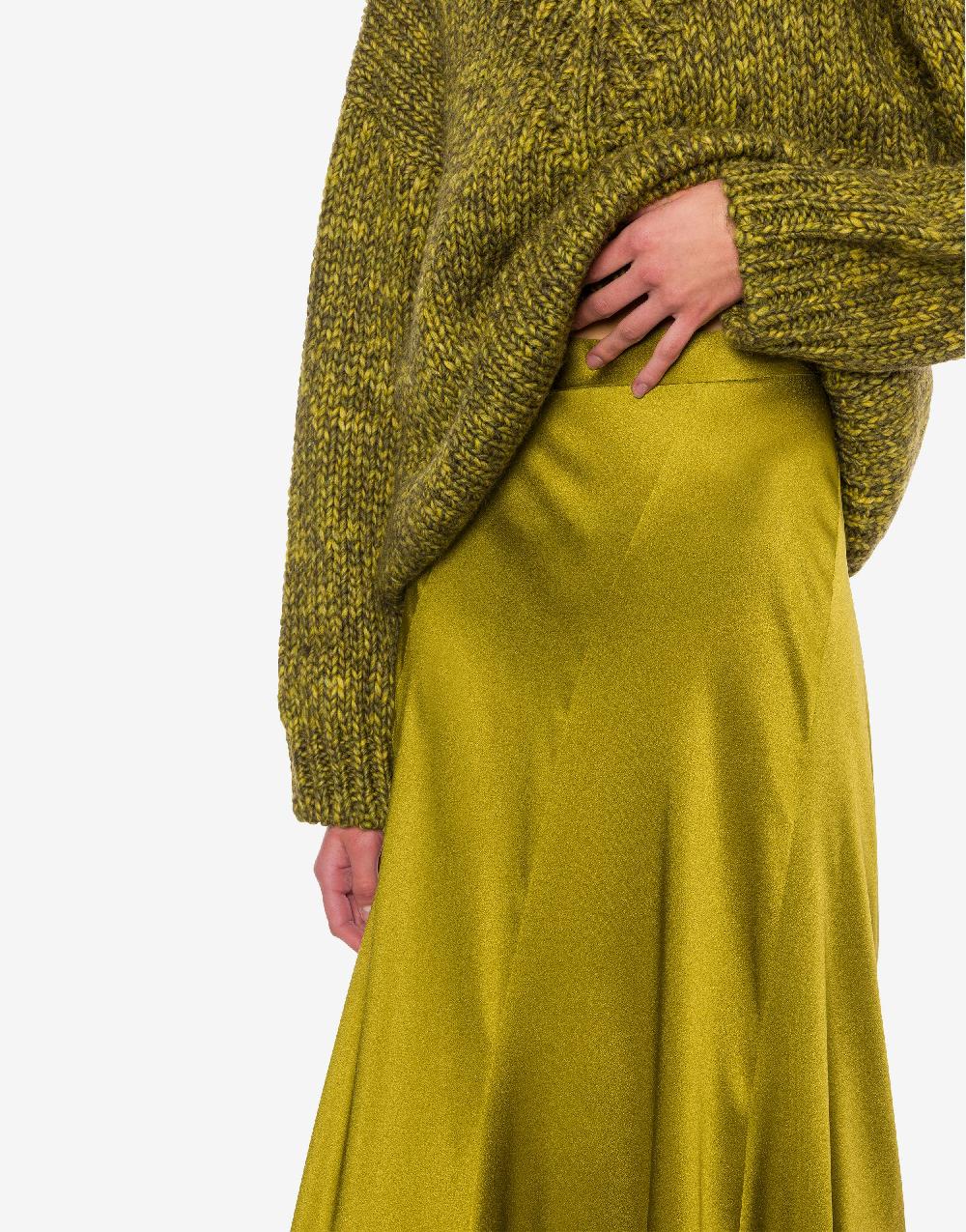 Alberta Ferretti Gonna longuette in raso Online