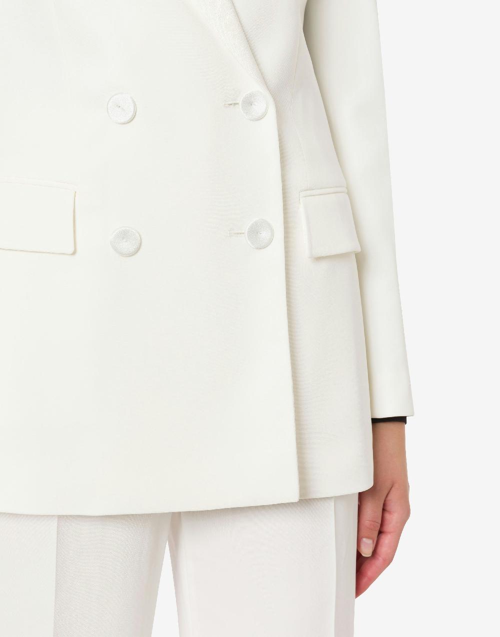 Alberta Ferretti Giacca doppiopetto in cady stretch Outlet