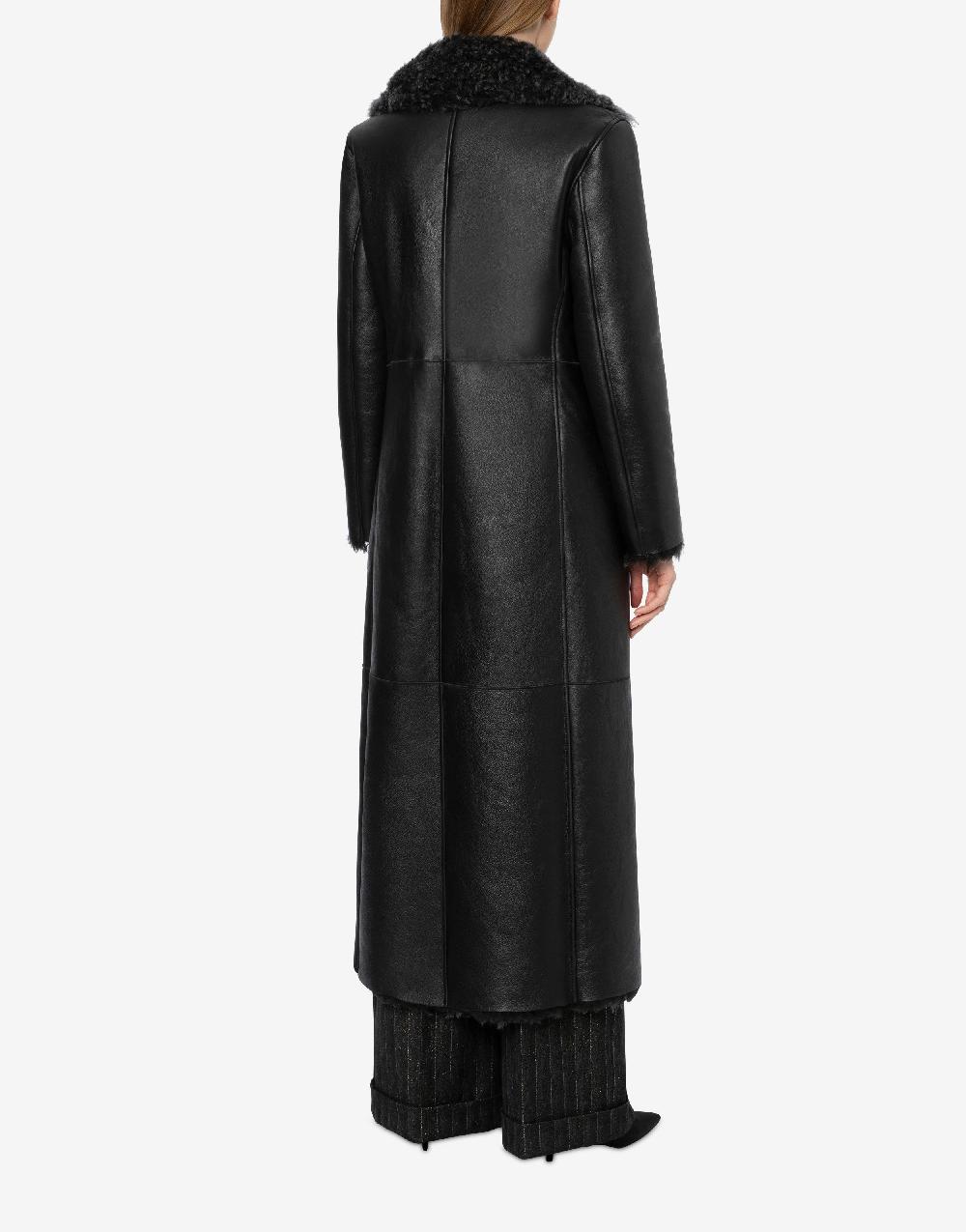 Alberta Ferretti Montone lungo in shearling nappato Saldi Di Fabbrica