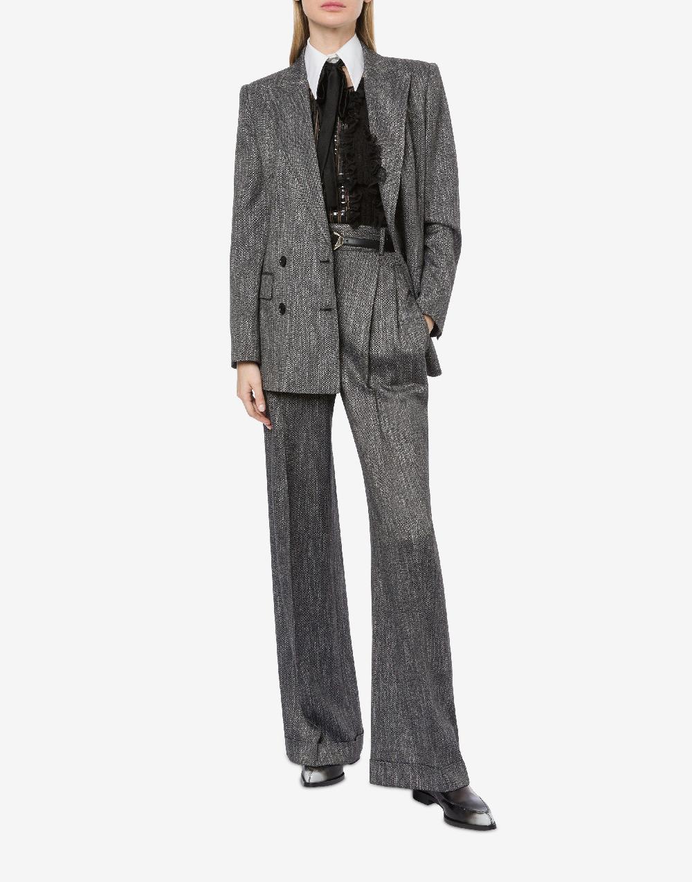 Alberta Ferretti Giacca doppiopetto in chevron Negozio