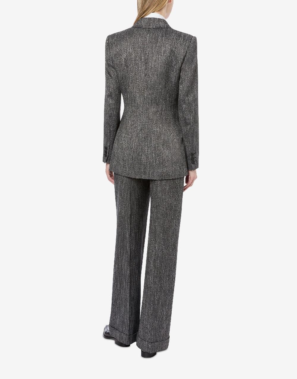 Alberta Ferretti Giacca doppiopetto in chevron Negozio
