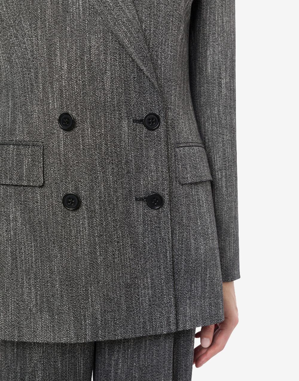 Alberta Ferretti Giacca doppiopetto in chevron Negozio
