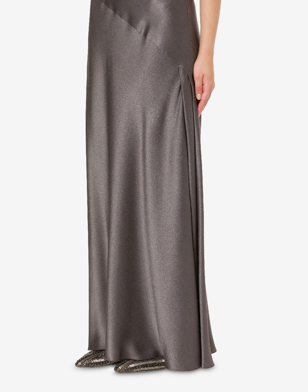 Alberta Ferretti Abito lungo in raso Nuovo