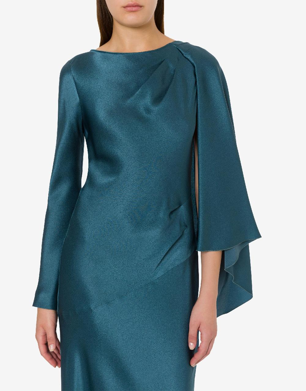 Alberta Ferretti Abito in raso Offerta