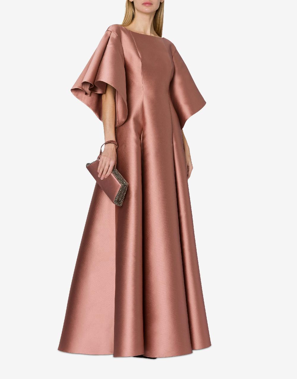 Alberta Ferretti Abito lungo in mikado Saldi