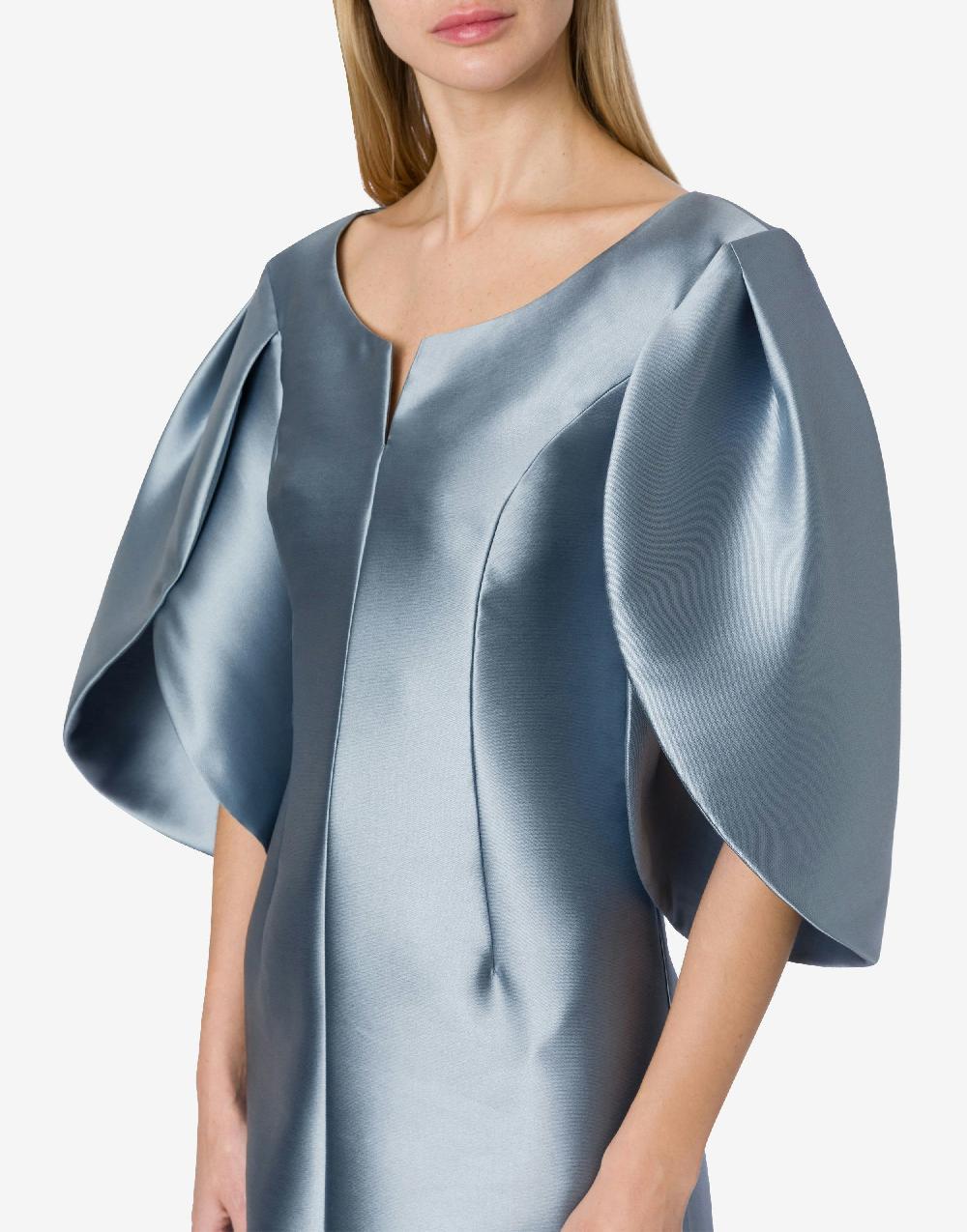 Alberta Ferretti Abito in mikado con maniche tulipano Offerte
