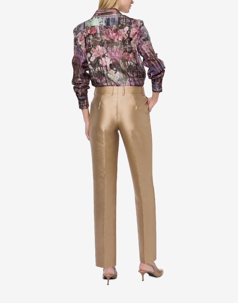 Alberta Ferretti Pantalone in mikado Black Friday Prezzi