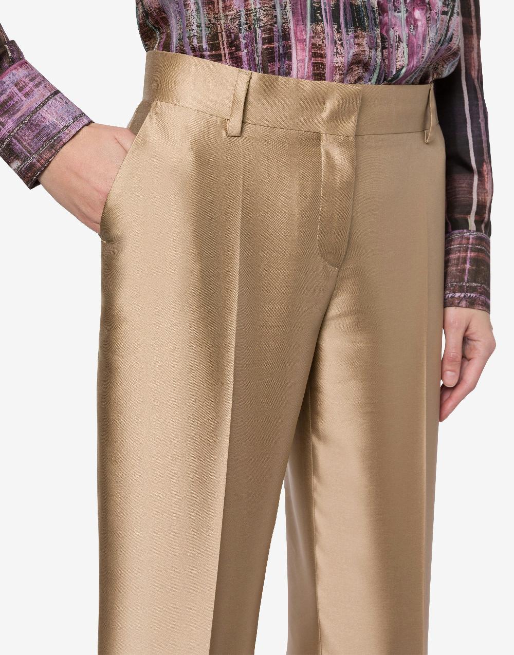 Alberta Ferretti Pantalone in mikado Black Friday Prezzi