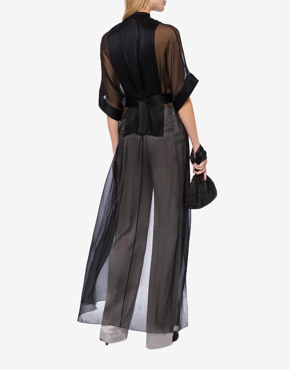 Alberta Ferretti Camicia in raso e chiffon organico Negozi Online
