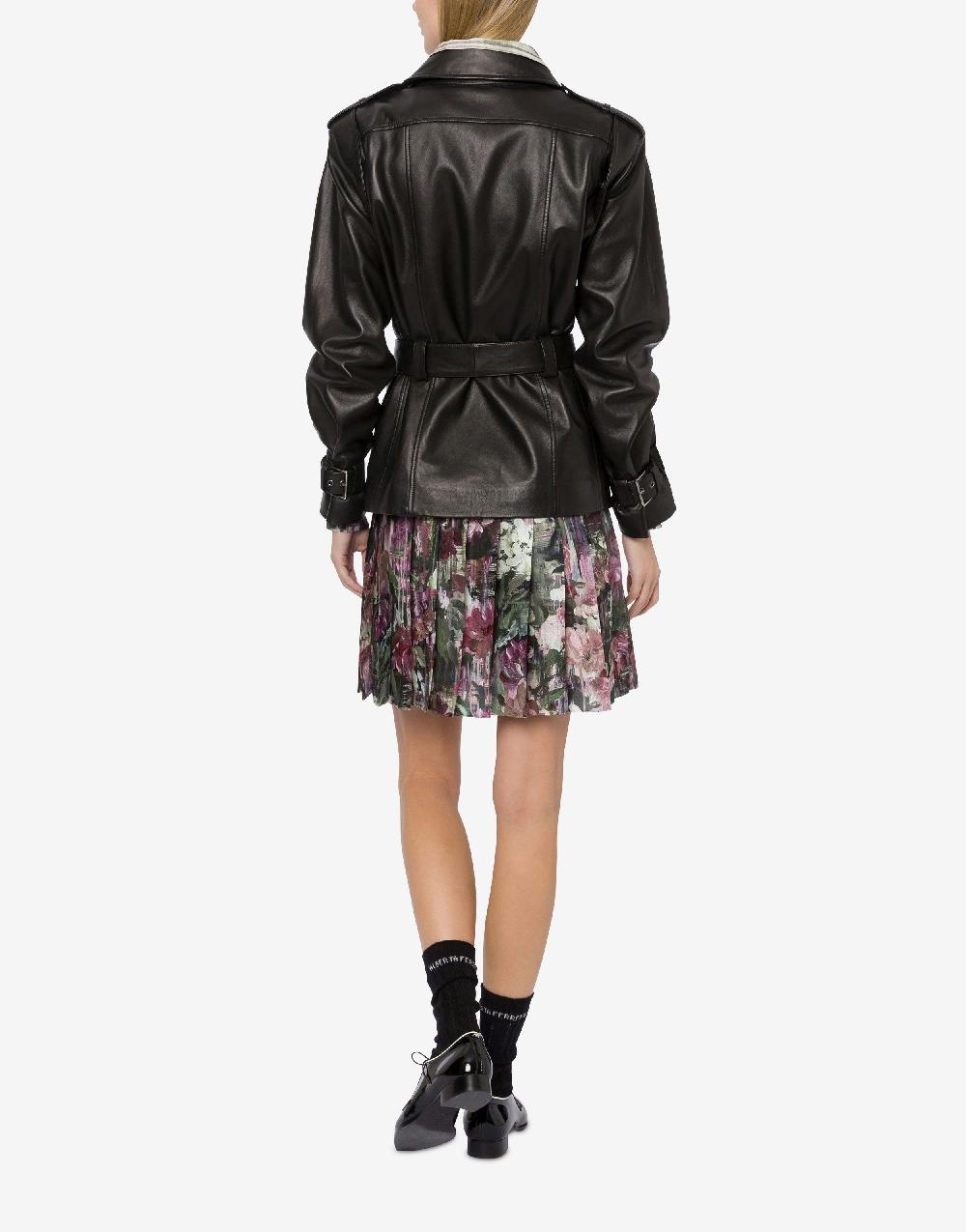 Alberta Ferretti Giacca biker in nappa glossy Acquista Ora