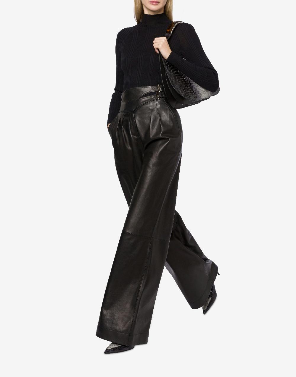 Alberta Ferretti Pantalone in nappa glossy Promozione Limitata