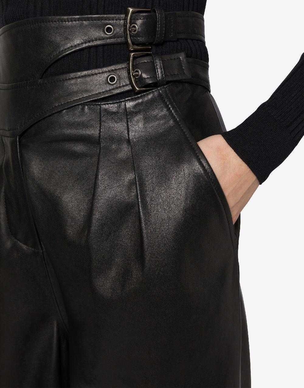 Alberta Ferretti Pantalone in nappa glossy Promozione Limitata
