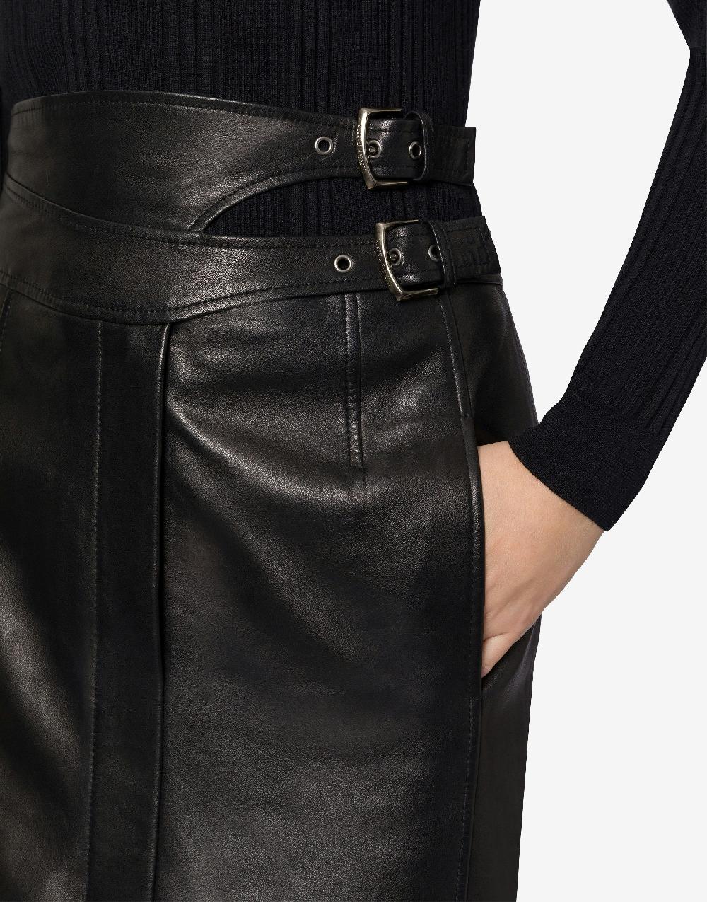 Alberta Ferretti Gonna midi in nappa glossy Affare Del Giorno