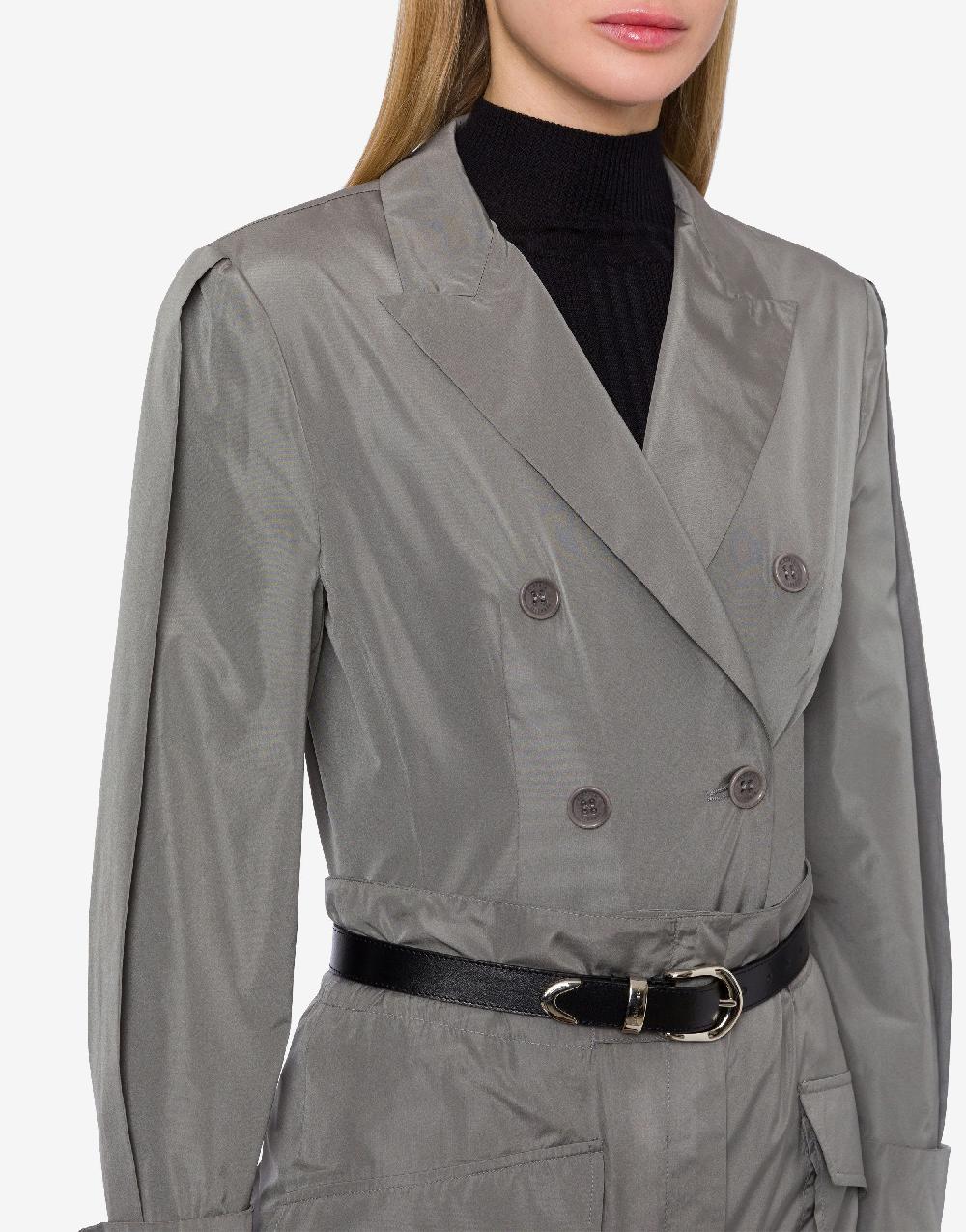 Alberta Ferretti Camicia doppiopetto in taffetà Convenienza