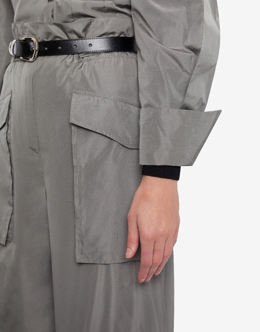 Alberta Ferretti Pantalone a vita alta in taffetà Novità